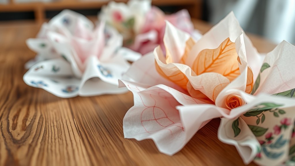 Maak van elk knutselproject een kunstwerk met bedrukt zijdepapier